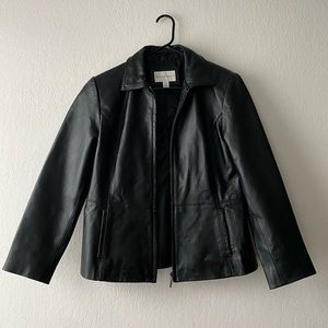 100% Genuine Black Leather Women’s Jacket
